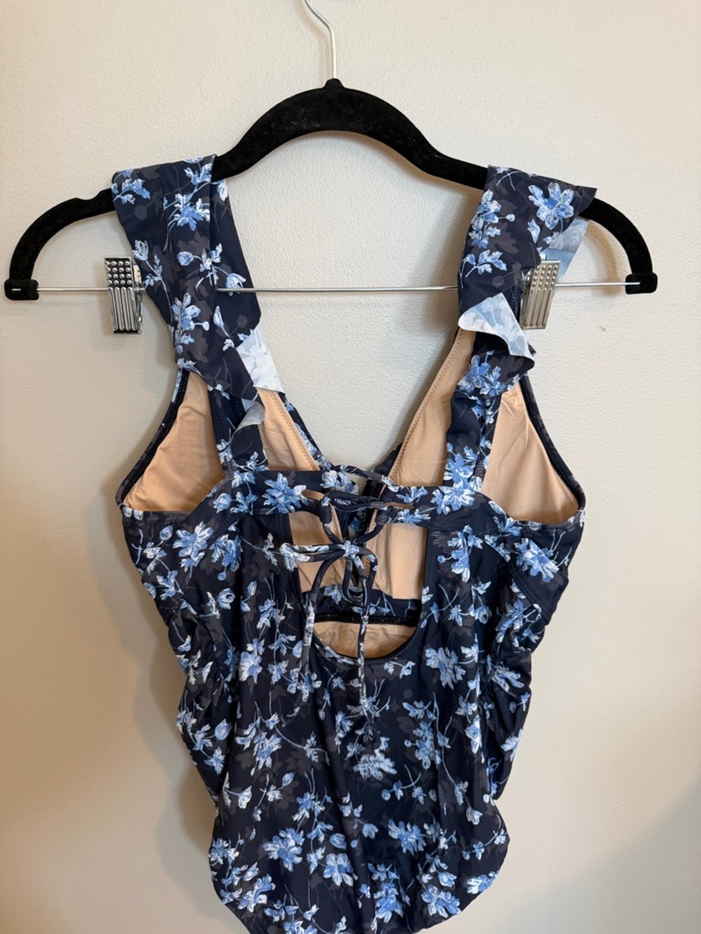 A Pea in the Pod Navy Floral One Piece Swimsuit - Picture 8 of 10